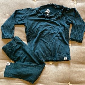 Nui organics 12-18mo “deep sea” color thermal set